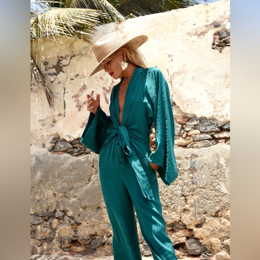 Rat and Boa Bianco Jumpsuit Green Jade Small NWT Discontinued style